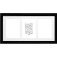 Deknudt Frames S66ka3 15x10 Cm Wood With Passepartout Photo Photo Frame Noir,Blanc