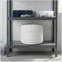 vidaXL Corde Blanc 0,6 x 0,6 x 5000 cm Coton