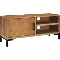 vidaXL Meuble TV Marron 90x30x40 cm Pin massif