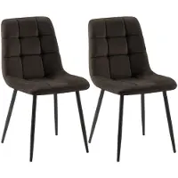 CLP lot de 2 chaises de salle à manger Tilde