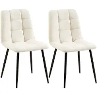CLP lot de 2 chaises de salle à manger Tilde