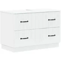 vidaXL Armoire de salle de bain HOORN, blanche, 82 x 41 x 56 cm, en panneaux de particules