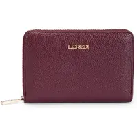 L.credi porte-monnaie Perla Zip Around Wallet Cherry Shade framboise