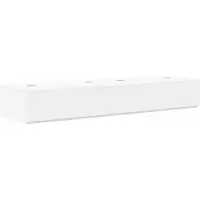 vidaXL Bureau d'ordinateur blanc, 110 x 40 x 19,5 cm, en panneaux de particules