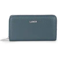 L.credi porte-monnaie Perla Zip Around Wallet Night Sea bleu gris