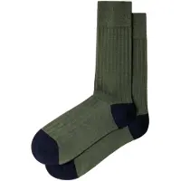 Hackett Chaussettes ' MERINO SOCKS ' vert / noir