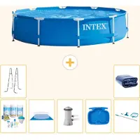 Intex Piscine tubulaire rectangulaire - 366 x 76 cm - 8 pièces - Modèle S20445