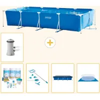 Intex Piscine rectangulaire hors sol - 450x220x84 cm - Composée de 6 parties - Modèle S21133