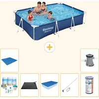 Bestway Steel Pro, piscine rectangulaire - 300x201x66 cm - 8 pièces - Modèle S21544