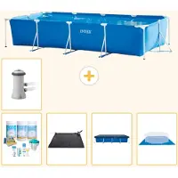 Intex Piscine rectangulaire hors sol - 450x220x84 cm - Composée de 6 parties - Modèle S20064