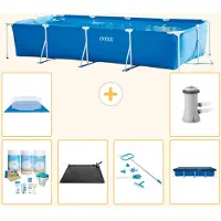 Intex Piscine rectangulaire hors sol - 450x220x84 cm - Composée de 7 pièces - Modèle S20062