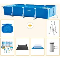 Intex Piscine rectangulaire hors sol - 450x220x84 cm - Composée de 7 éléments - Modèle S20850