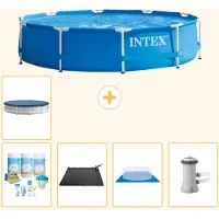 Intex Piscine tubulaire rectangulaire - 366 x 76 cm - 6 pièces - Modèle S20430
