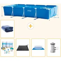 Intex Piscine rectangulaire en structure - 450x220x84 cm - Composée de 6 parties - Modèle S20074