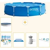 Intex Piscine tubulaire rectangulaire - 366 x 76 cm - 6 pièces - Modèle S20431