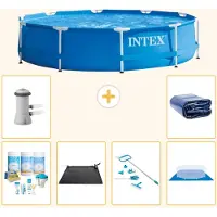 Intex Piscine tubulaire rectangulaire - 366 x 76 cm - 7 pièces - Modèle S20438