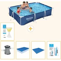 Bestway Steel Pro, piscine rectangulaire - 300x201x66 cm - 6 pièces - Modèle S22723