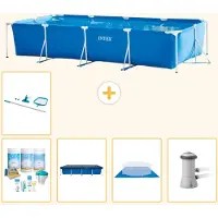 Intex Piscine rectangulaire en structure - 450 x 220 x 84 cm - Composée de 6 parties - Modèle S20065
