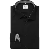 MARVELIS Modern Fit Chemise noir, Unicolore