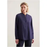Seidensticker Chemisier 'The Connecting Neutrals' bleu nuit