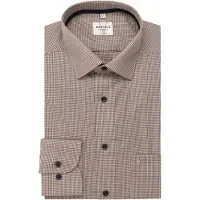 MARVELIS Modern Fit Chemise marron, Carreau vichy