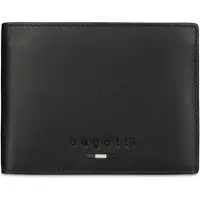 Bugatti porte-monnaie Romeo Wallet With Flap Black noir