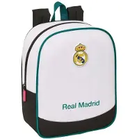 Safta Sac à dos mini 6 litres, modèle Real Madrid 2026/27, couleur blanche, pour enfants, taille unique