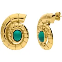 Lucardi Boucles d'oreilles turquoise / or