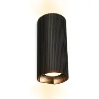 Briloner Lampe murale up/downlight 8,5 x 20 x 8 cm douille GU10 max. 9 W texture striée noir - Applique murale pour salon chambre couloir