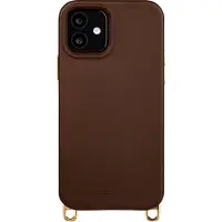 Selencia Coque arrière Rivièra avec MagSafe avec crochets amovibles pour iPhone 12 / 12 Pro - Choco Brown