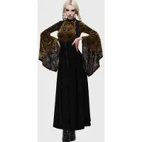 Killstar T-shirt manches longues Gothic de - What Darkness Returns - Vassago's Revenge Long Sleeve Top - XS - XXL - pour Femme - noir/or - Taille XL
