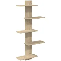 vidaXL Étagère Murale Flottante Chêne Sonoma 48,5 x 15 x 101 cm