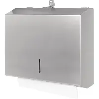 Jantex Distributeur d'essuie-tout en acier inoxydable avec serrure