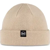 Buff Knitted Beanie Beige