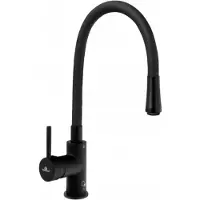 Diamond Queen Robinet De Lavabo Noir Avec Bec Noir