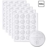 Voltcraft Pile bouton (rechargeable) ML 2032 au lithium, 65 mAh, 3 V, 100 pièces (100 pcs, 65 mAh)