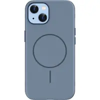 IMoshion Coque arrière Color avec Thin MagSafe Ring pour Apple iPhone 14 / 13 - Bleu foncé