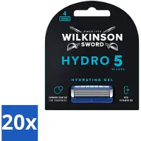 Wilkinson Sword - Recharges de lames - Hydro 5 Protection de la peau - Protecteur - 4 lames - Pack avantage - 20 pièces