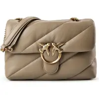 Pinko sac porté épaule en cuir de veau gris 100038A0F2_I49Q