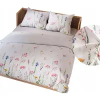MARKIZETA HOME Linge de lit, parure de lit en satin de coton 200 x 220 cm Zalura Wiese