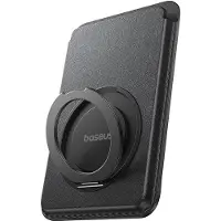 Baseus Portefeuille magnétique Magpro 3 avec support compatible avec Magsafe - Noir