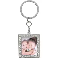 Deknudt Frames Support-clés rectangulaire Deknudt avec pierres précieuses, pour photos de 3,2 x 3,6 cm
