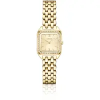 BOSS Mae Petite montre dorée avec lunette sertie de cristaux