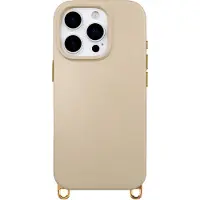 Selencia Coque arrière Rivièra avec MagSafe avec crochets amovibles pour Apple iPhone 16 Pro - Milky Latte