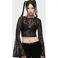 Killstar Chemisier Gothic de - Cathedral Gardens - Cathedra Top (Black) - XS - 4XL - pour Femme - noir - Taille L