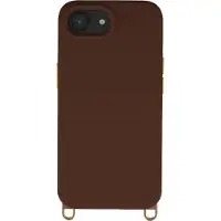 Selencia Coque arrière Rivièra avec MagSafe avec crochets amovibles pour Apple iPhone 17e / 16e - Choco Brown