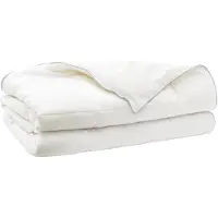 vidaXL , couette 140x200 cm, modèle été, 200 GSM, laine australienne, blanche