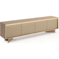 Selsey Semi - Meuble TV bas, aspect bois d'érable, 203 cm