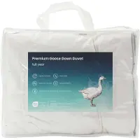 vidaXL Ensemble de couettes en duvet de canard, 90% duvet, modèle FULDA, 2 pièces, 150 x 200 cm, blanc