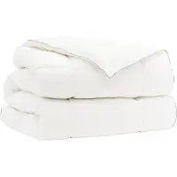 vidaXL , couette 220x240 cm, hiver, 450 GSM, laine australienne, blanche
